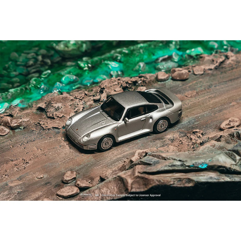 (PRE-ORDER) Tarmac Works GLOBAL64 1:64 Porsche 959 Silver T64G-068-SL