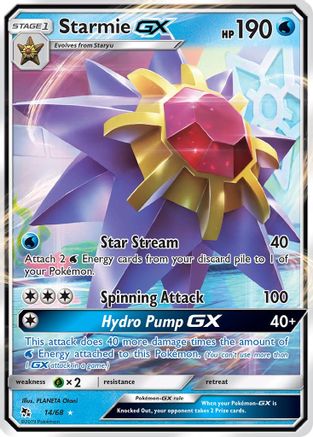 Starmie GX 14/68 - Hidden Fates Holofoil