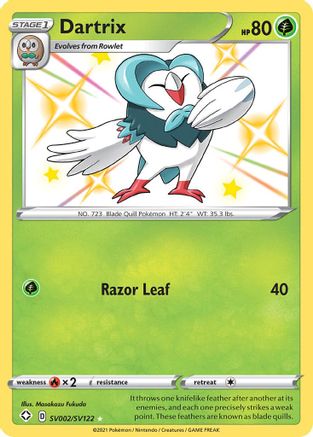 Dartrix SV002/122 - Shining Fates Shiny Vault Holofoil