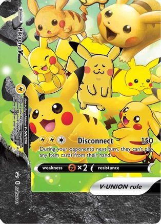 Pikachu V-Union - SWSH141 SWSH141/307 - SWSH Sword & Shield Promo Cards Holofoil