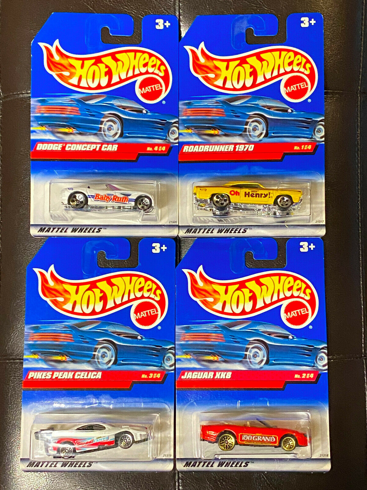 1999 Hot Wheels Sugar Rush Series II FULL SET OF 4 CARS International Cards NIP