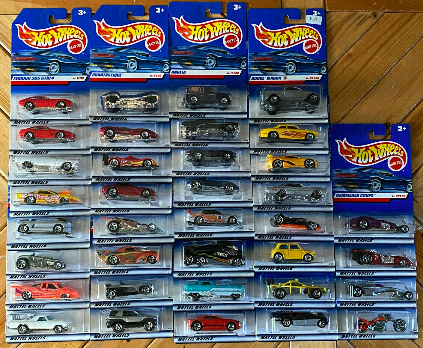 2000 Hot Wheels First Editions Full Set of 36 CARS International Cards VHTF NIP