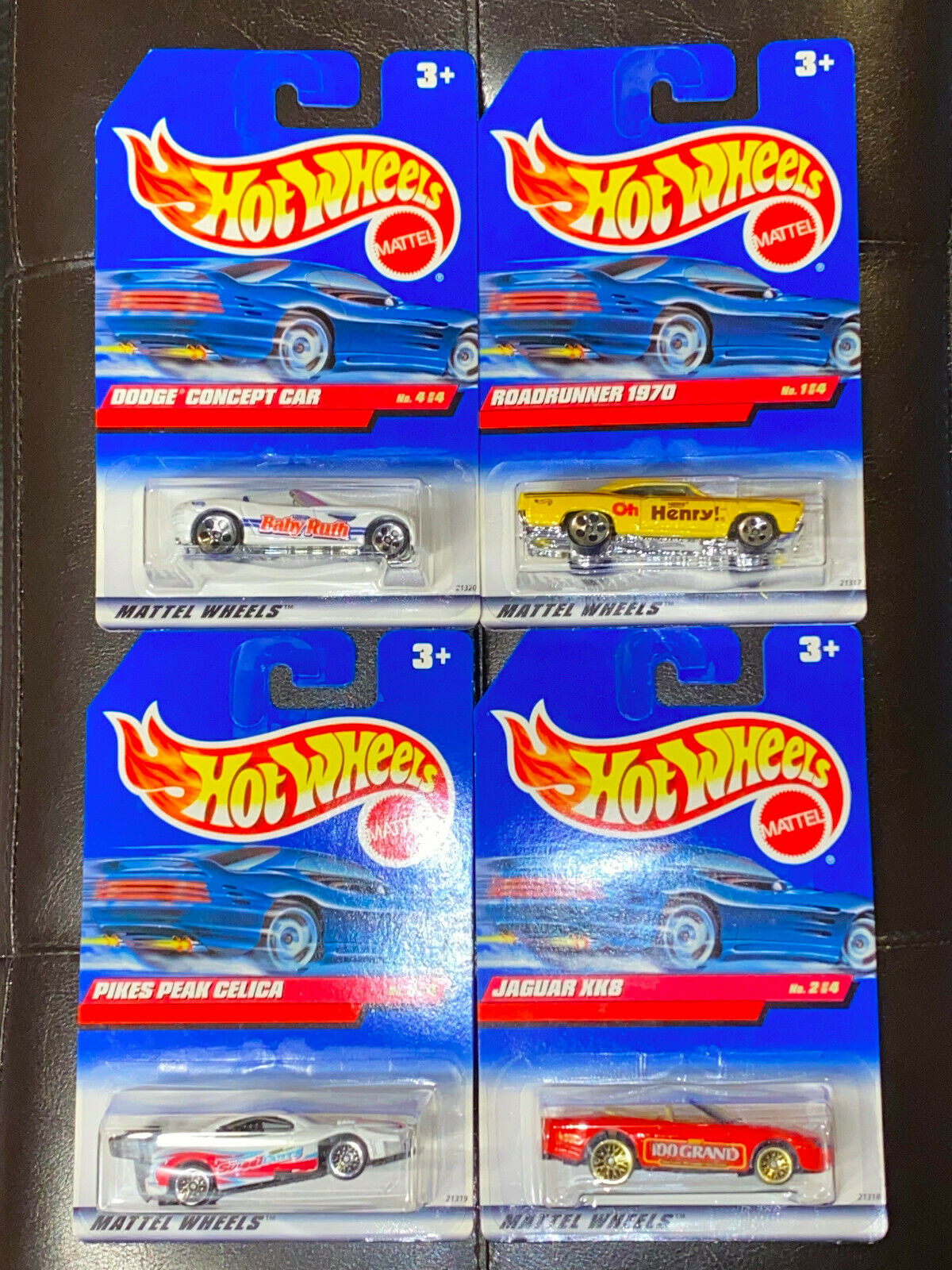 1999 Hot Wheels Sugar Rush Series II FULL SET OF 4 CARS International Cards NIP