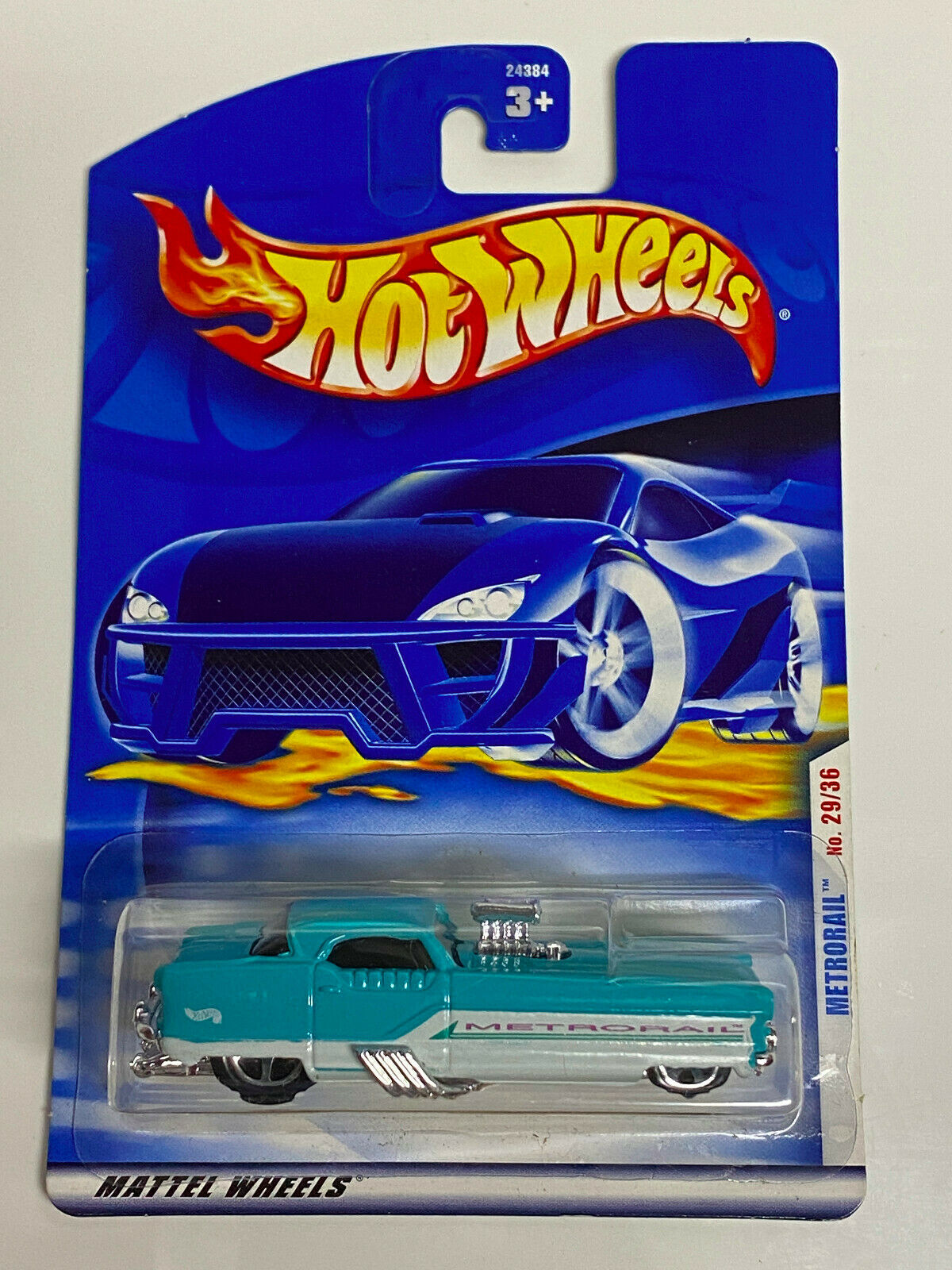 2000 Hot Wheels First Editions #23/36 Metrorail International Variation Card NIP