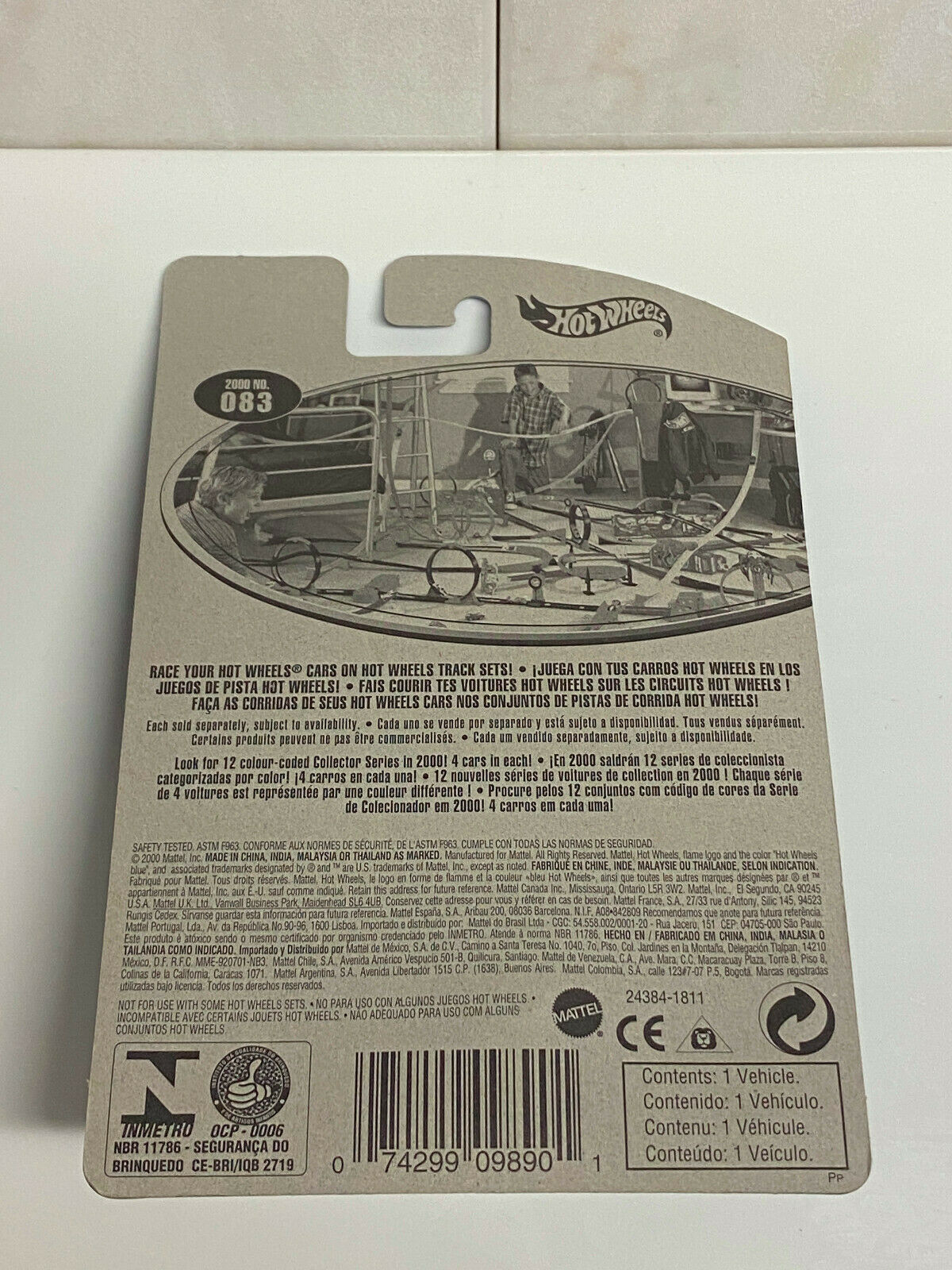 2000 Hot Wheels First Editions #23/36 Metrorail International Variation Card NIP