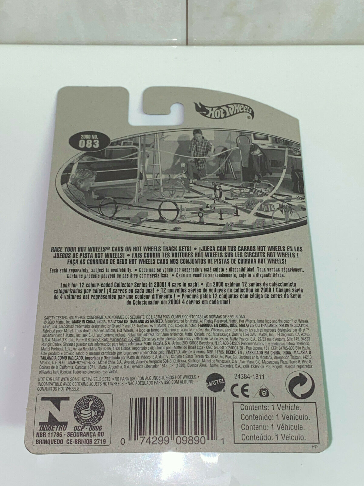 2000 Hot Wheels First Editions #23/36 Metrorail International Variation Card NIP