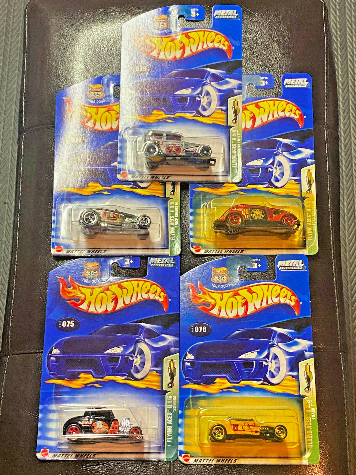 2003 Hot Wheels Flying Aces II Full Set 5 of 5 Vehicles NIP