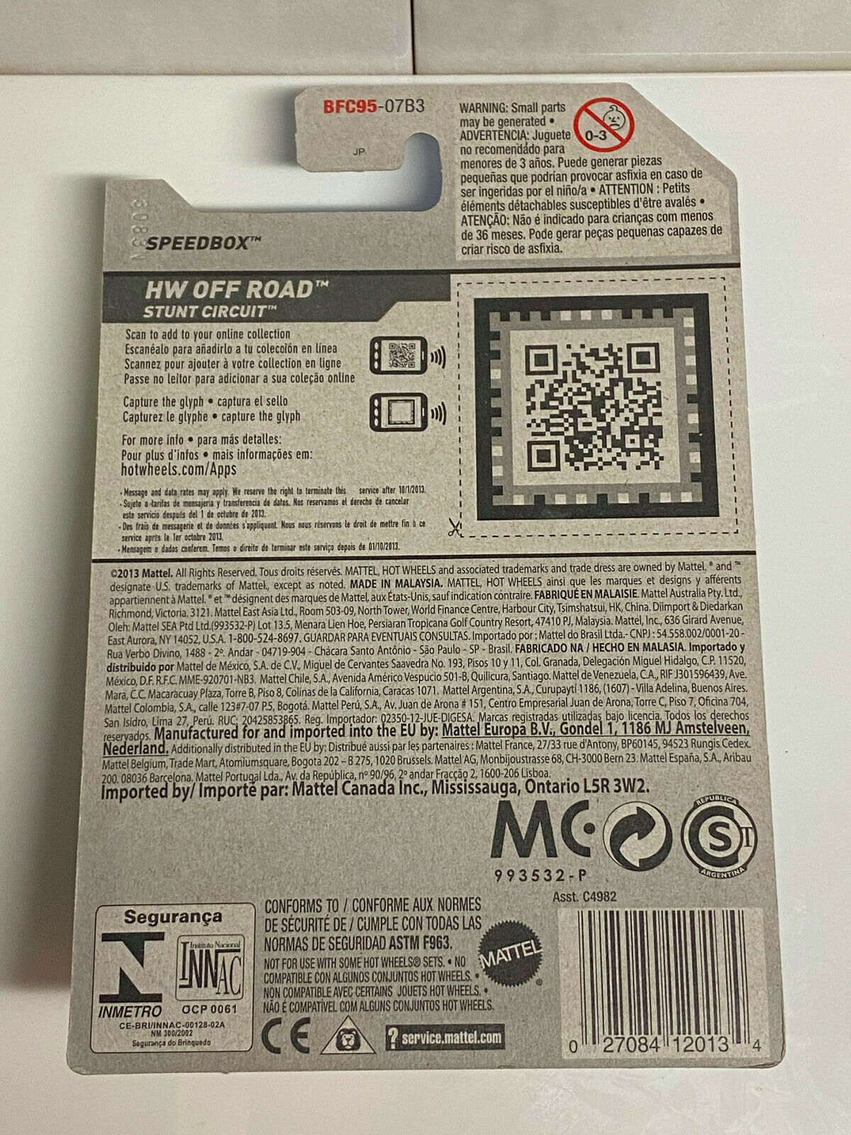 2014 Hot Wheels Treasure Hunts HW Off-Road Speedbox International Card NIP