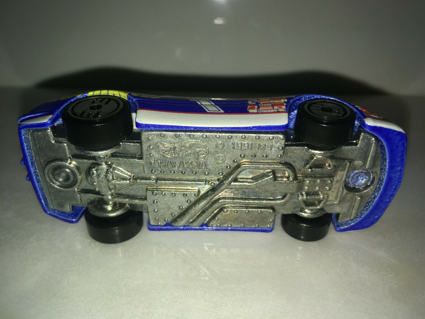 1992 Hot Wheels Blue and White Indy Racer Racecar MINT