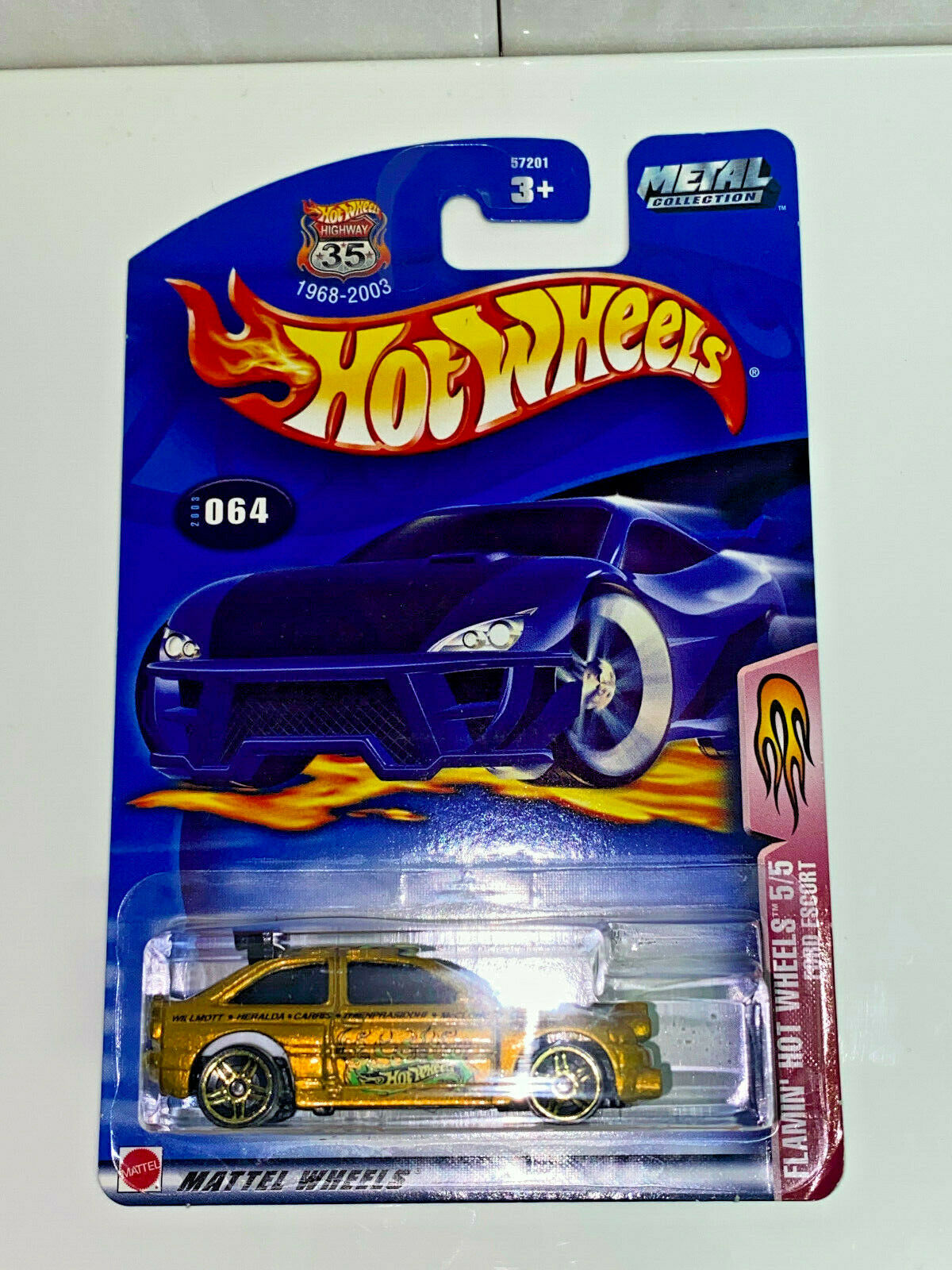 2003 Hot Wheels Flamin' Hot Wheels 5 of 5 Full set of 5 Cars NIP