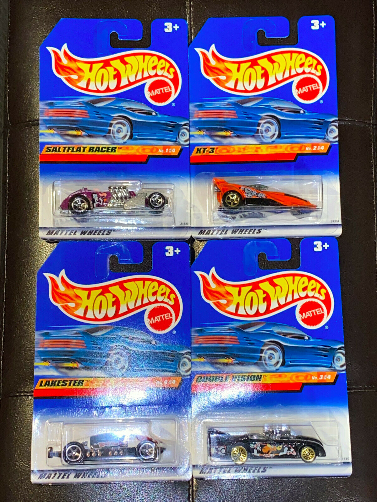 1999 Hot Wheels Car-Toon Friends Series Full Set 4 International Cards NIP VHTF