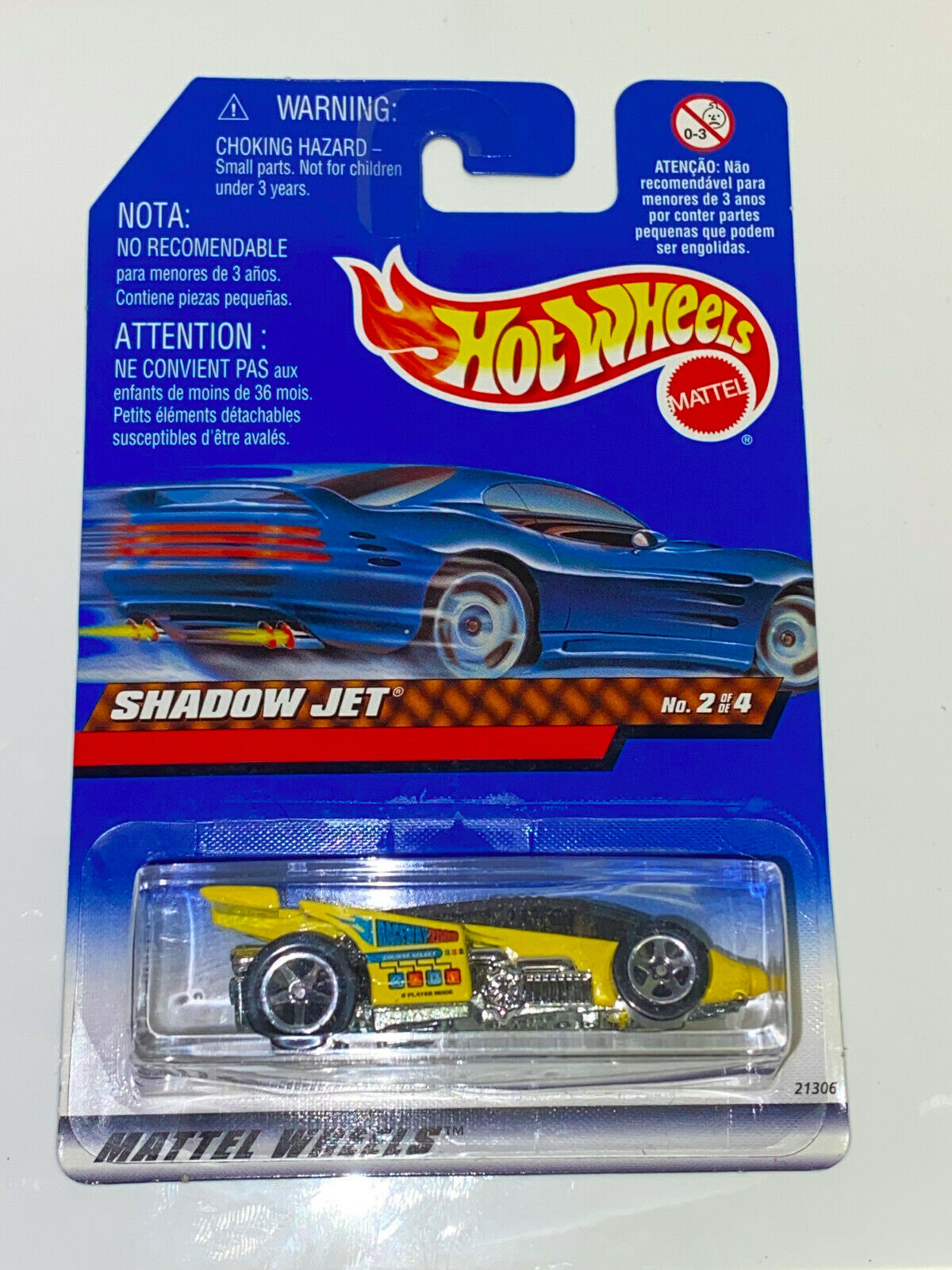1999 Hot Wheels Game Over Series Full Set of 4 International Cards NIP VHTF