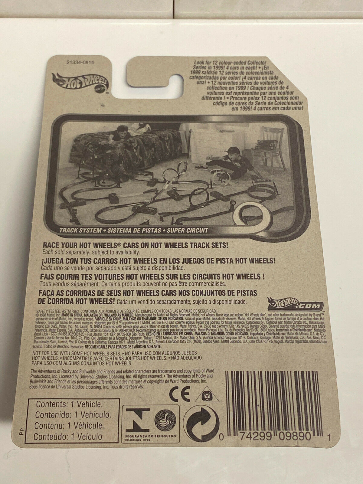 1999 Hot Wheels Car-Toon Friends Series Full Set 4 International Cards NIP VHTF