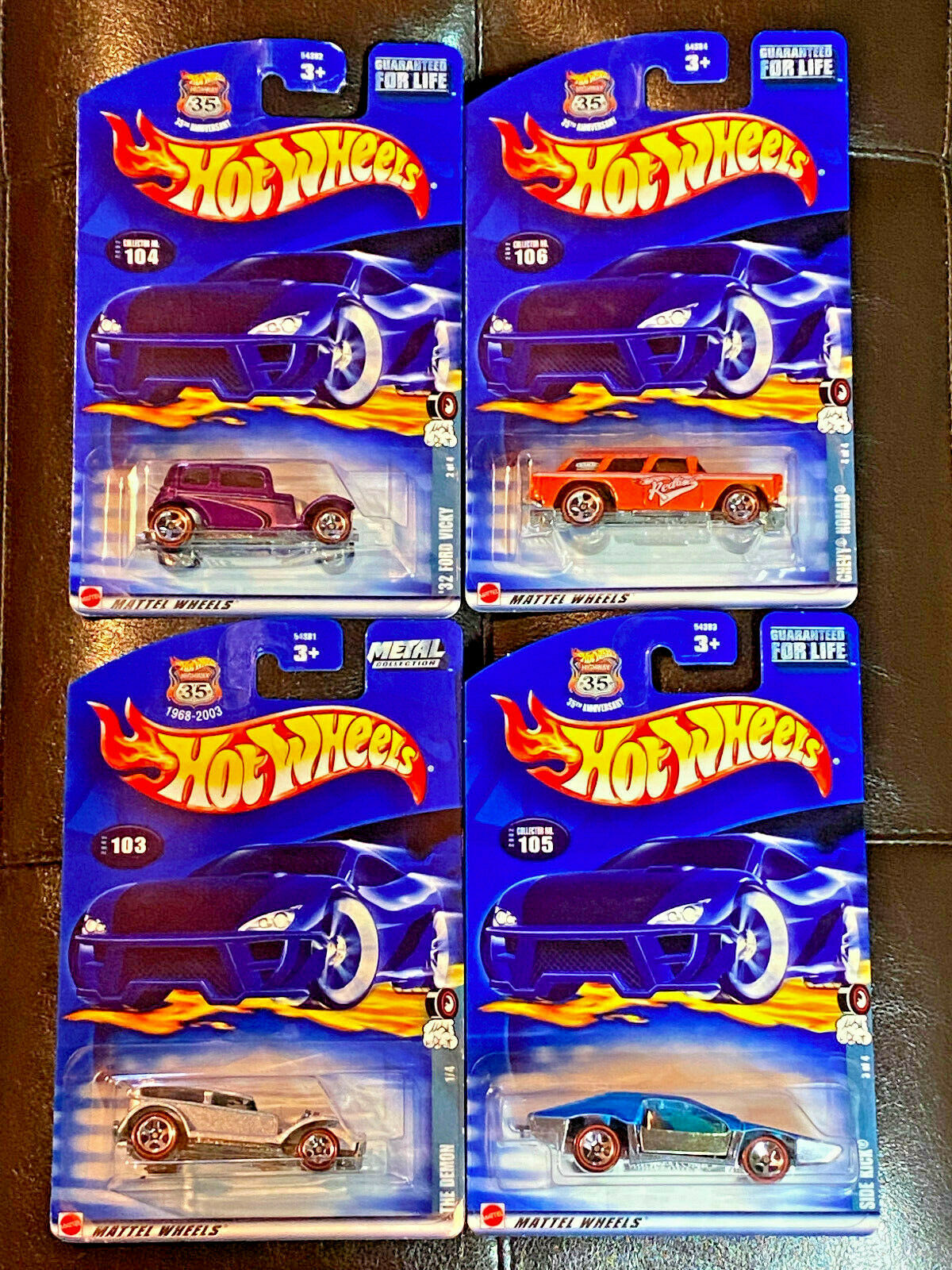 2002 Hot Wheels Redlines Series Full Set of Collector #103,#104