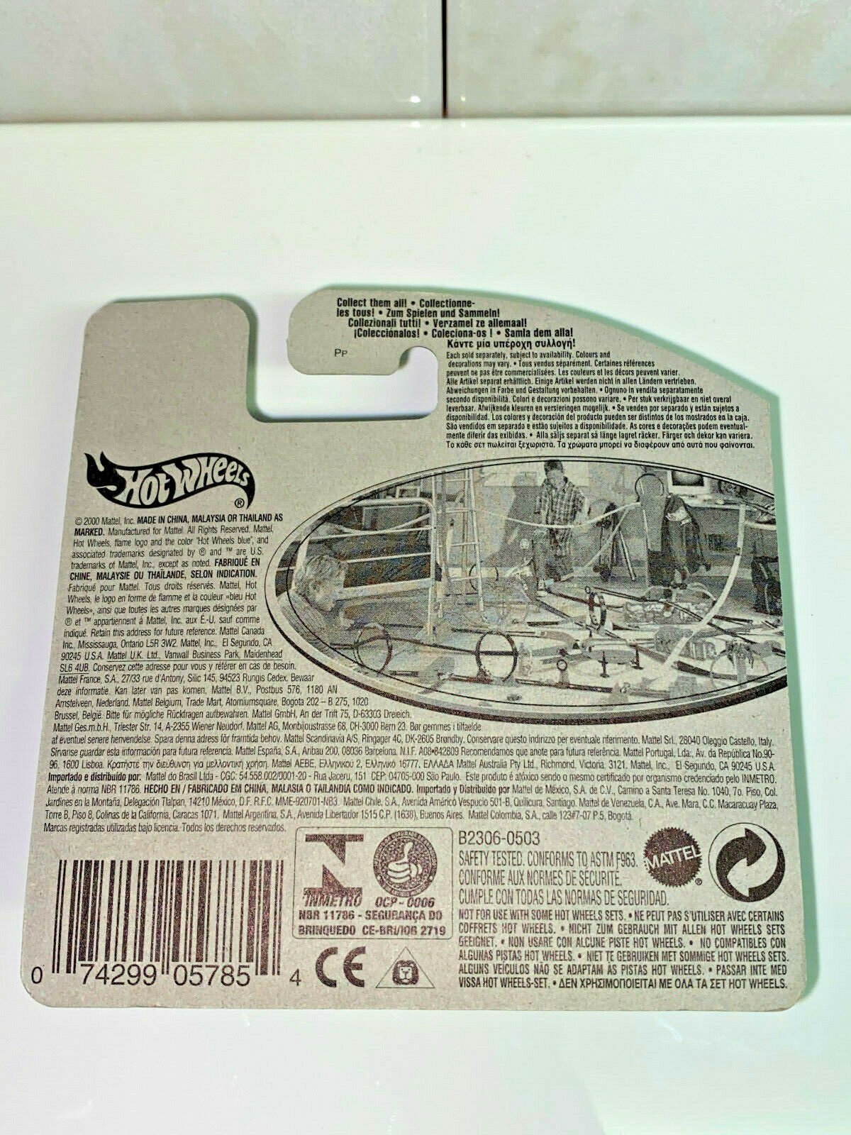 2003 Hot Wheels Overbored 454 Short Card 35th anniversary NIP