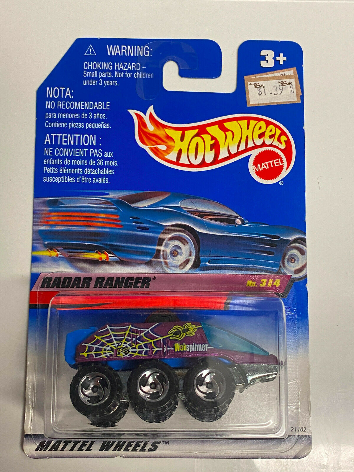 1999 Hot Wheels Buggin' Out Series Full Set of 4 International Cards NIP