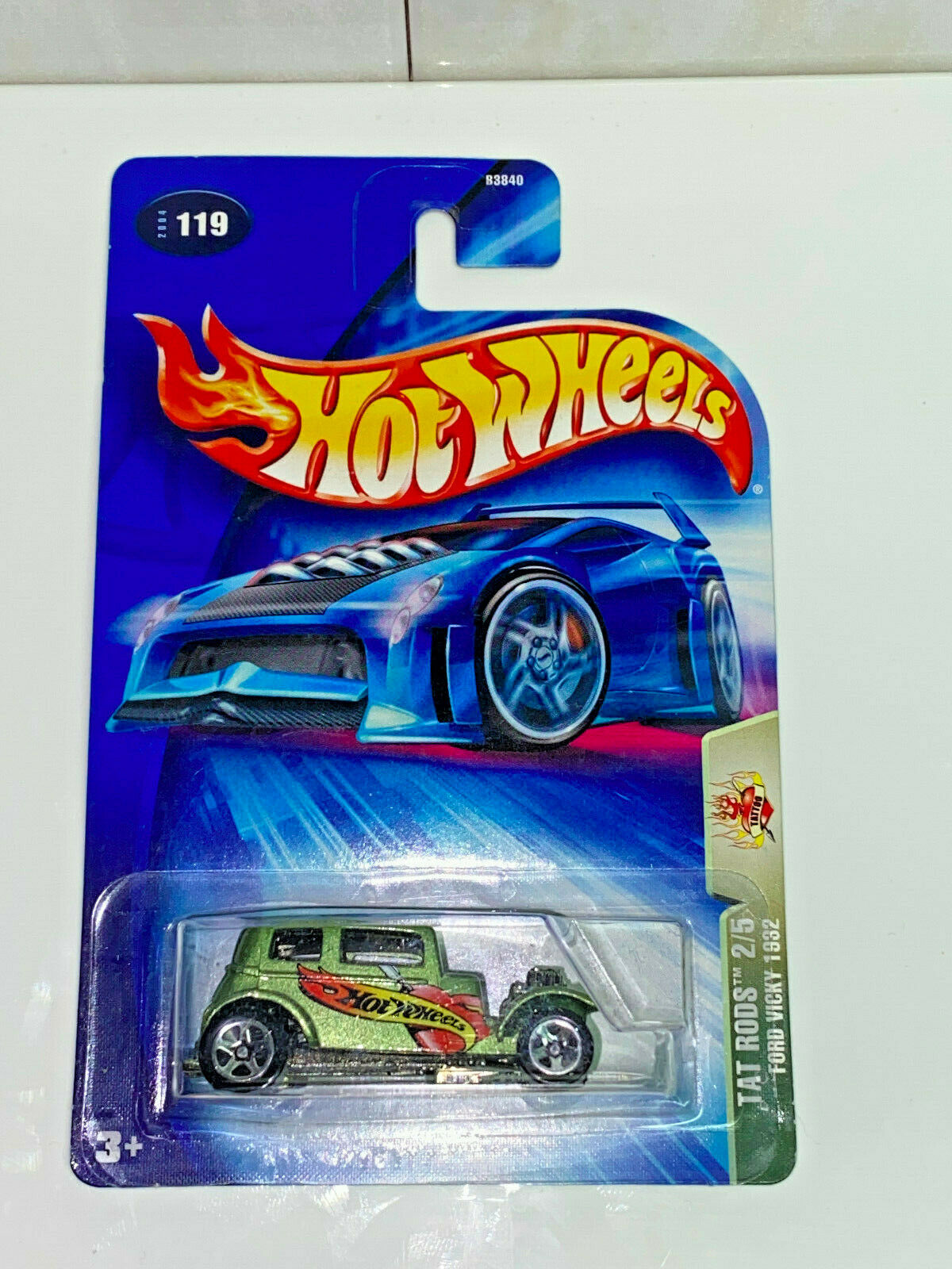 2004 Hot Wheels Tat Rods Series Full Set 5 Cars #118,#119,#120,#121,#122 NIP