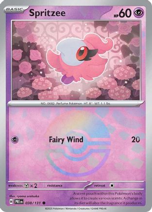 Spritzee (Poke Ball Pattern) 38 - SV Prismatic Evolutions Holofoil