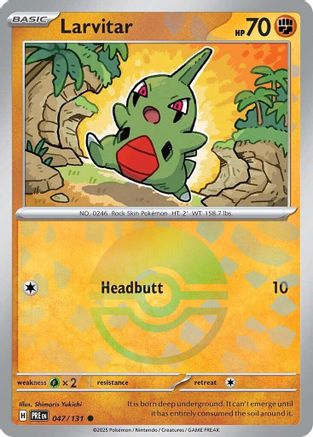Larvitar (Poke Ball Pattern) 47 - SV Prismatic Evolutions Holofoil