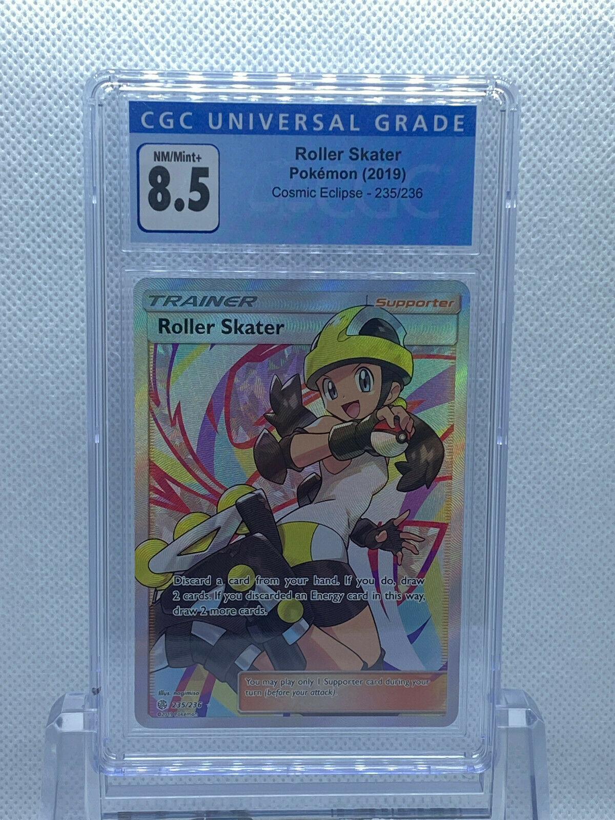 roller skater pokemon card Pokemon Trading Card Game Cosmic Eclipse Ultra Rare Roller Skater #235