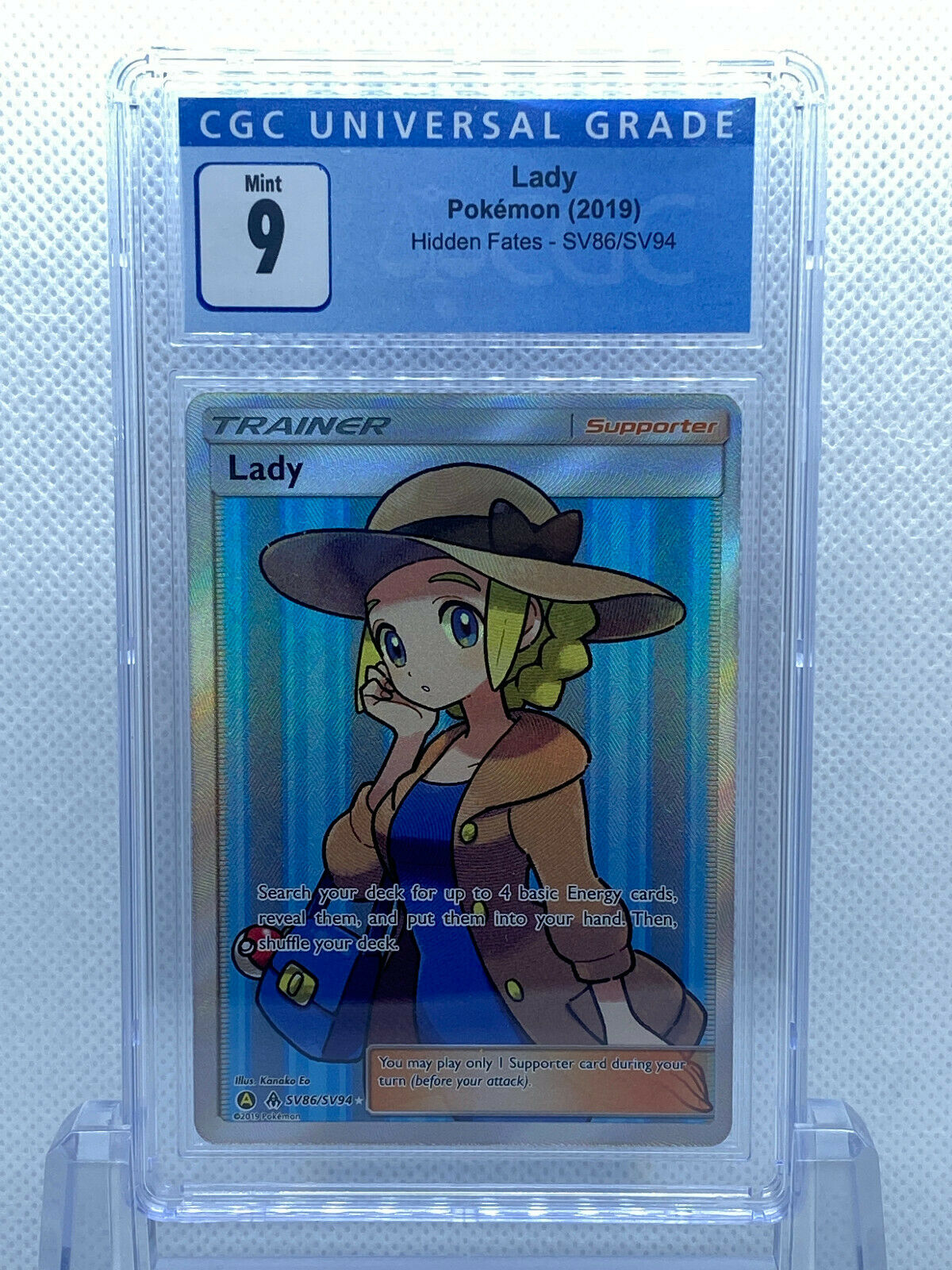 Pokémon Hidden Fates Shiny Vault SV86/SV94 Lady CGC 9 Gem Mint