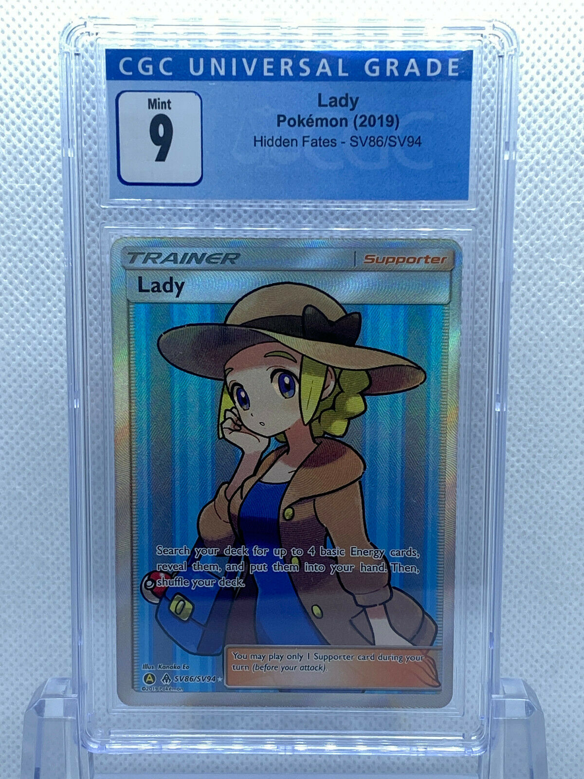 Pokémon Hidden Fates Shiny Vault SV86/SV94 Lady CGC 9 Gem Mint