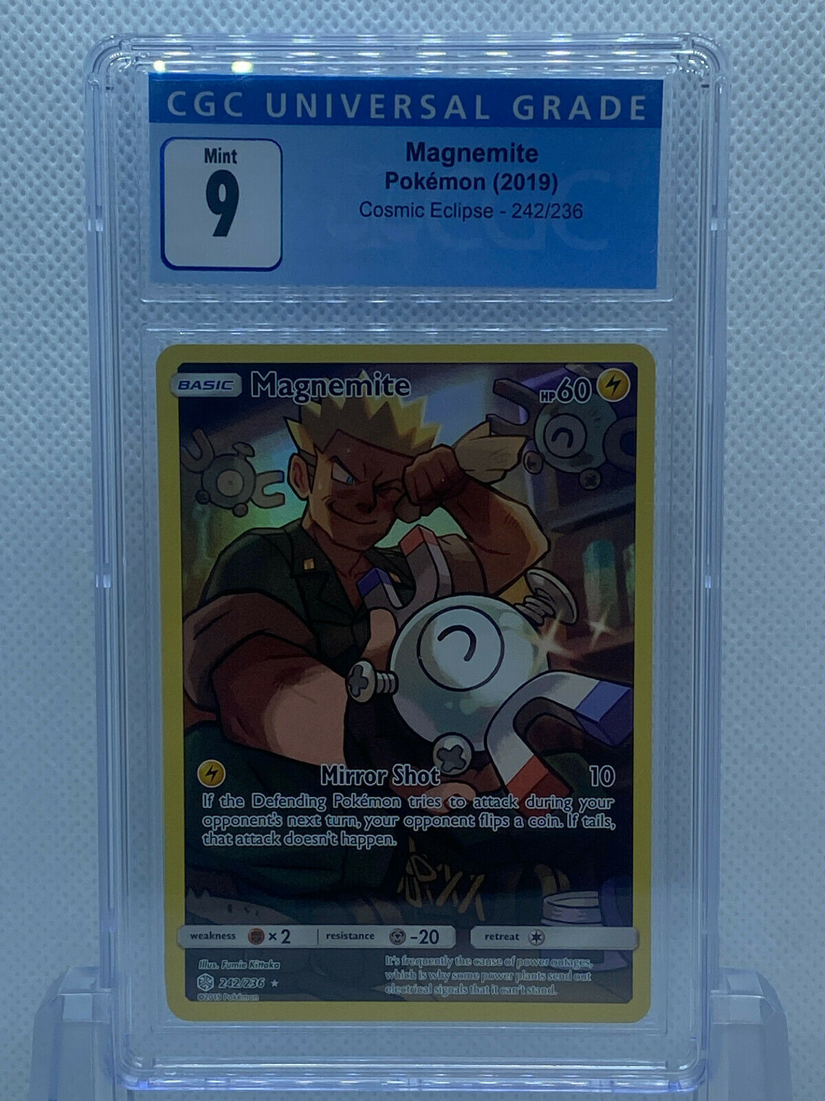 Pokémon Cosmic Eclipse (2019) 242/236 Magnemite SR MINT 9 CGC