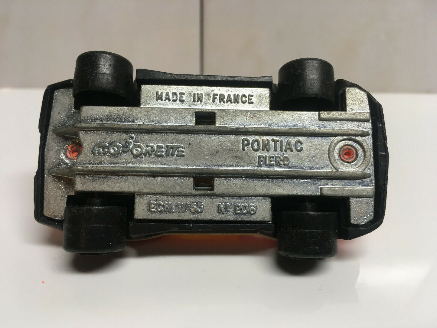 Majorette Pontiac Fiero N°206 #42 Black and Red