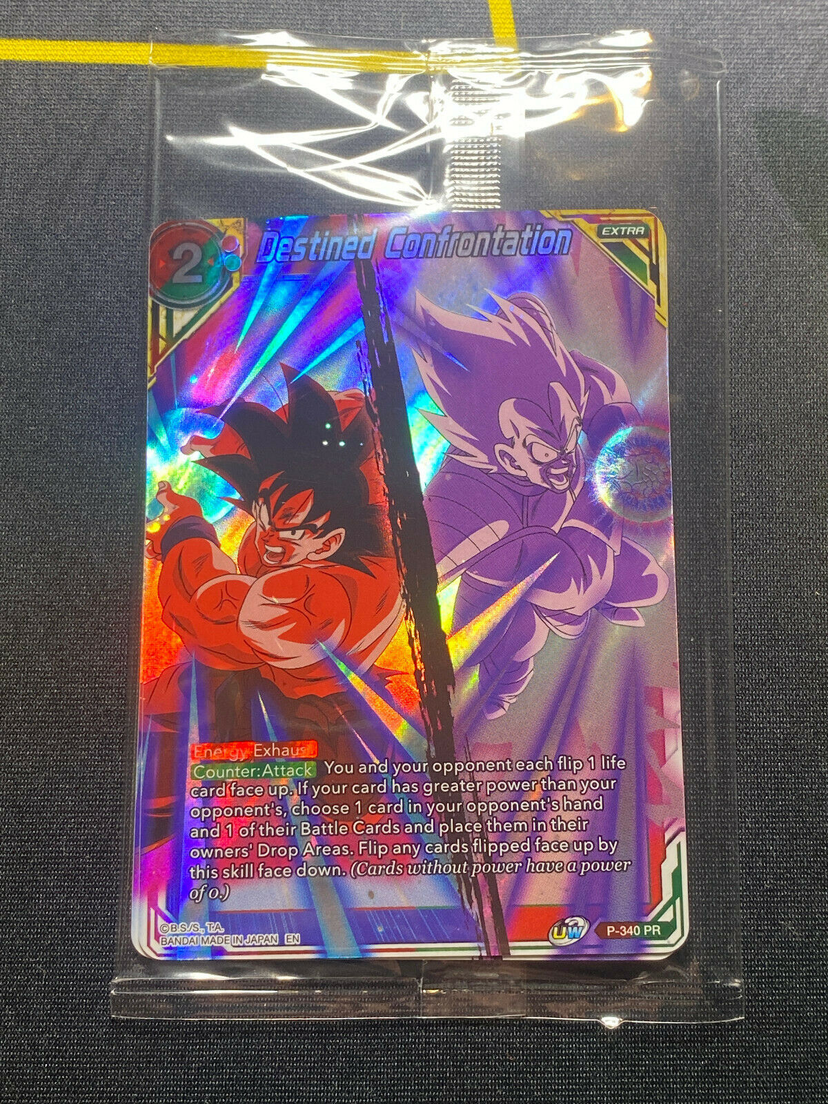 DRAGON BALL SUPER CARD GAME Destined Confrontation P340-PR Promo Card NM SEALED
