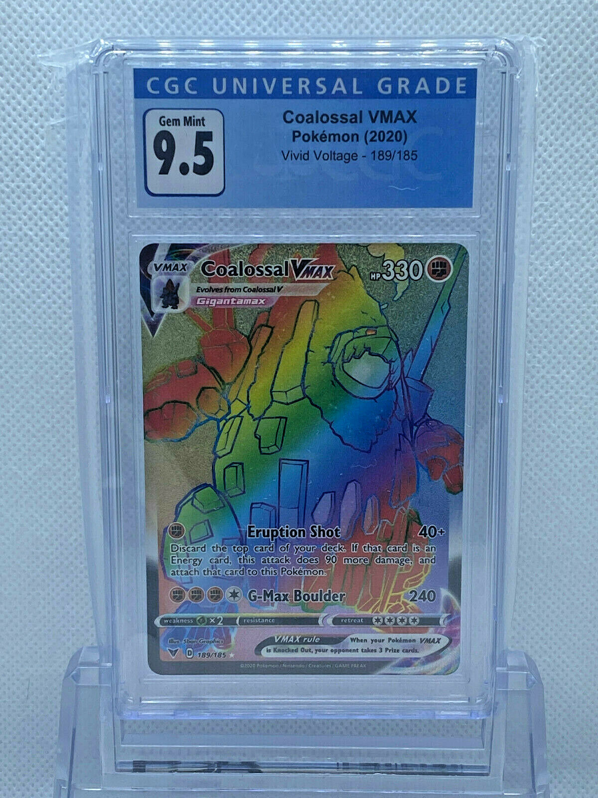 Pokmon (2020) Vivid Voltage Hyper Rare Coalossal VMAX 189/185 CGC 9.5 Cars N Cards Pokmon (2020) Vivid Voltage Hyper Rare Coalossal VMAX 189/185 CGC 9.5 Cars N Cards
