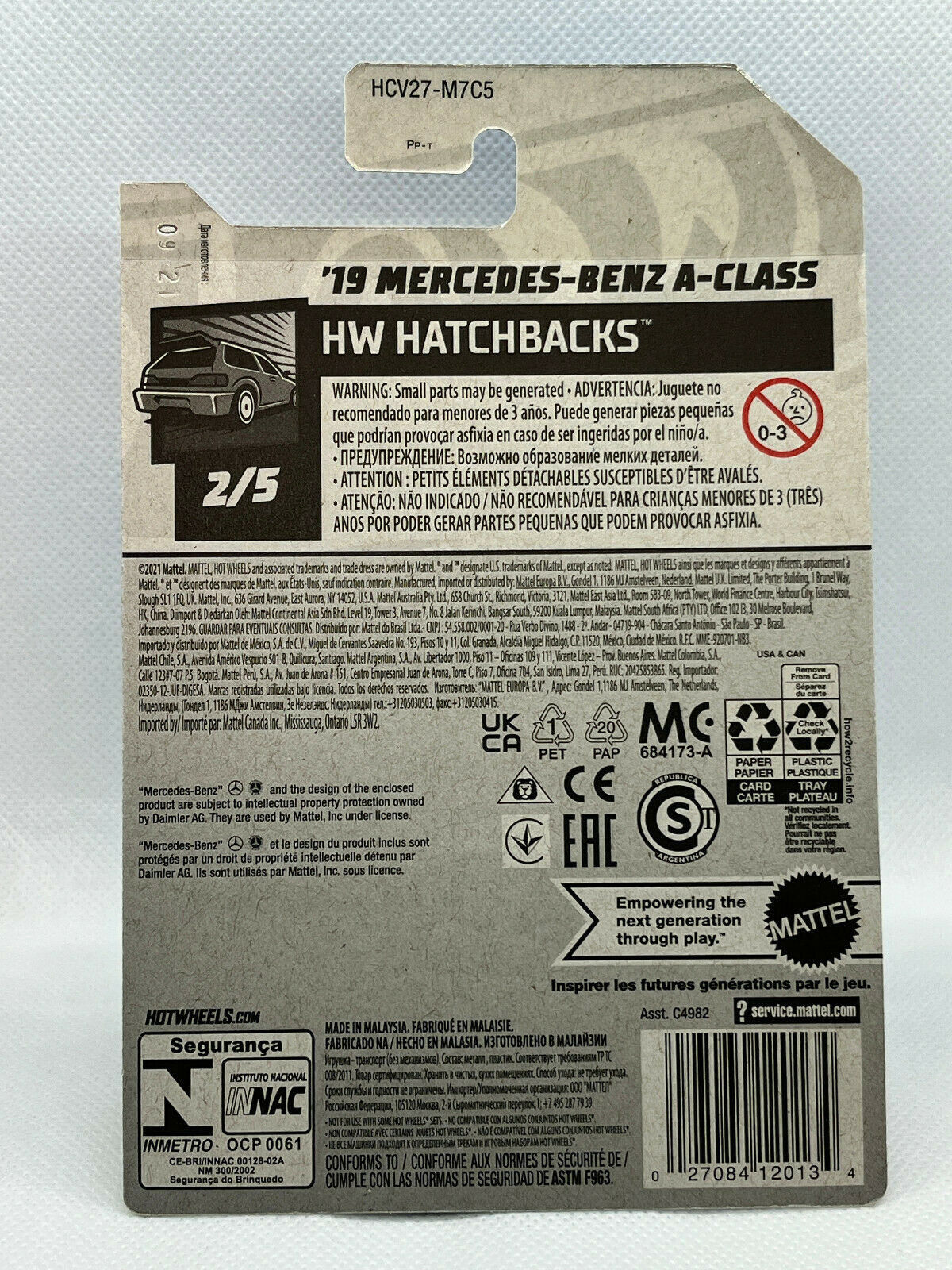 2022 Hot Wheels HW Hatchbacks 2/5 '19 Mercedes-Benz A-Class
