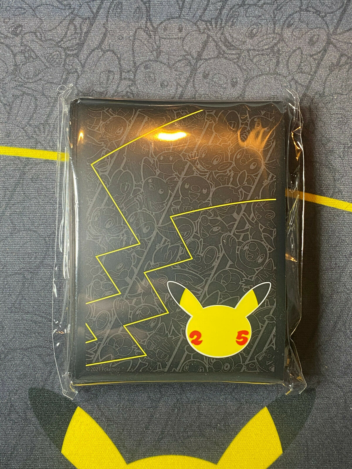 pokemon 25th anniversary card sleeves Pokmon TCG: Pokmon Celebration Black Card Sleeves (65 Sleeves)