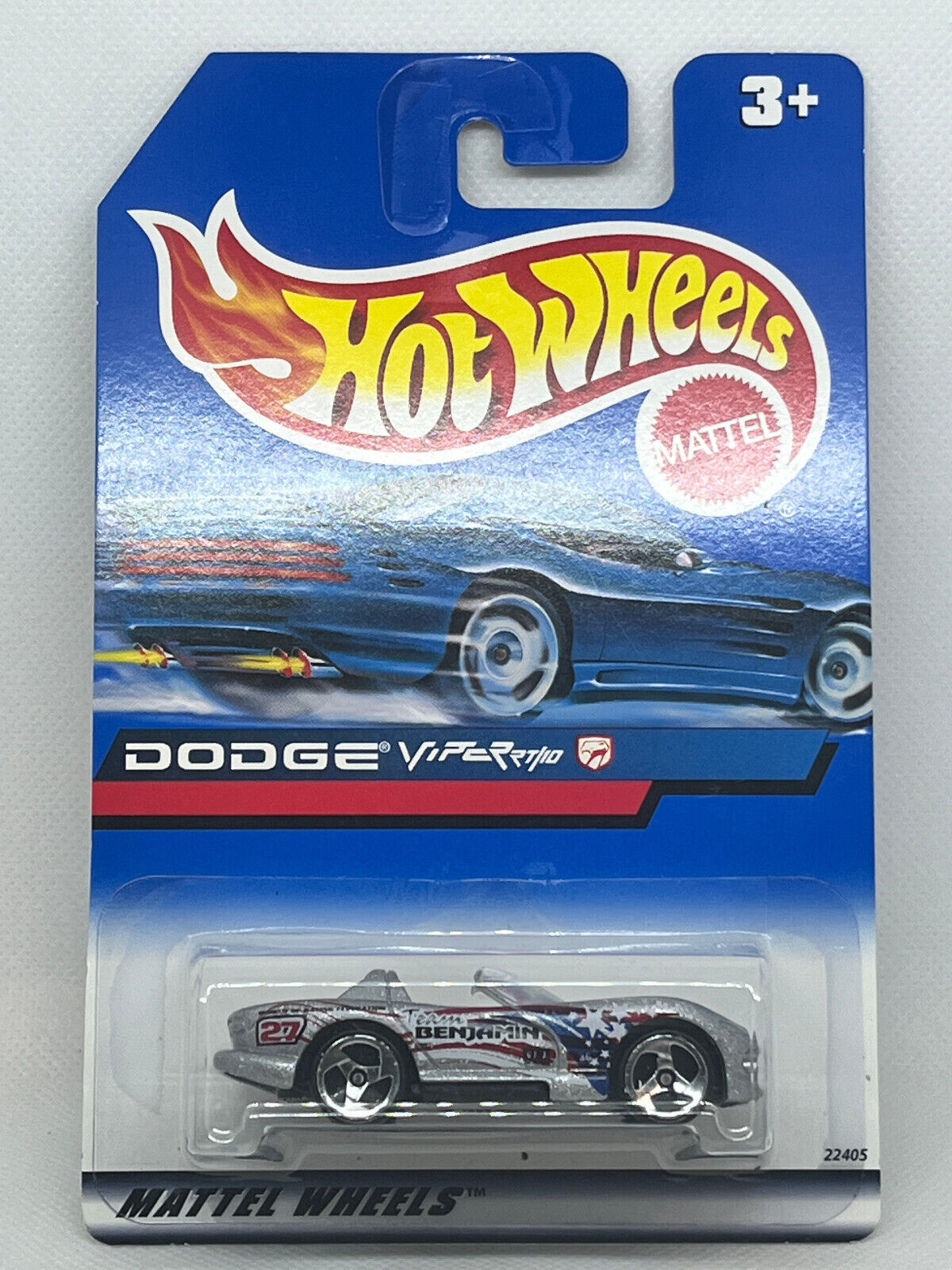 1999 Hot Wheels Team Benjamin #27 Dodge Viper RT/10 NIP
