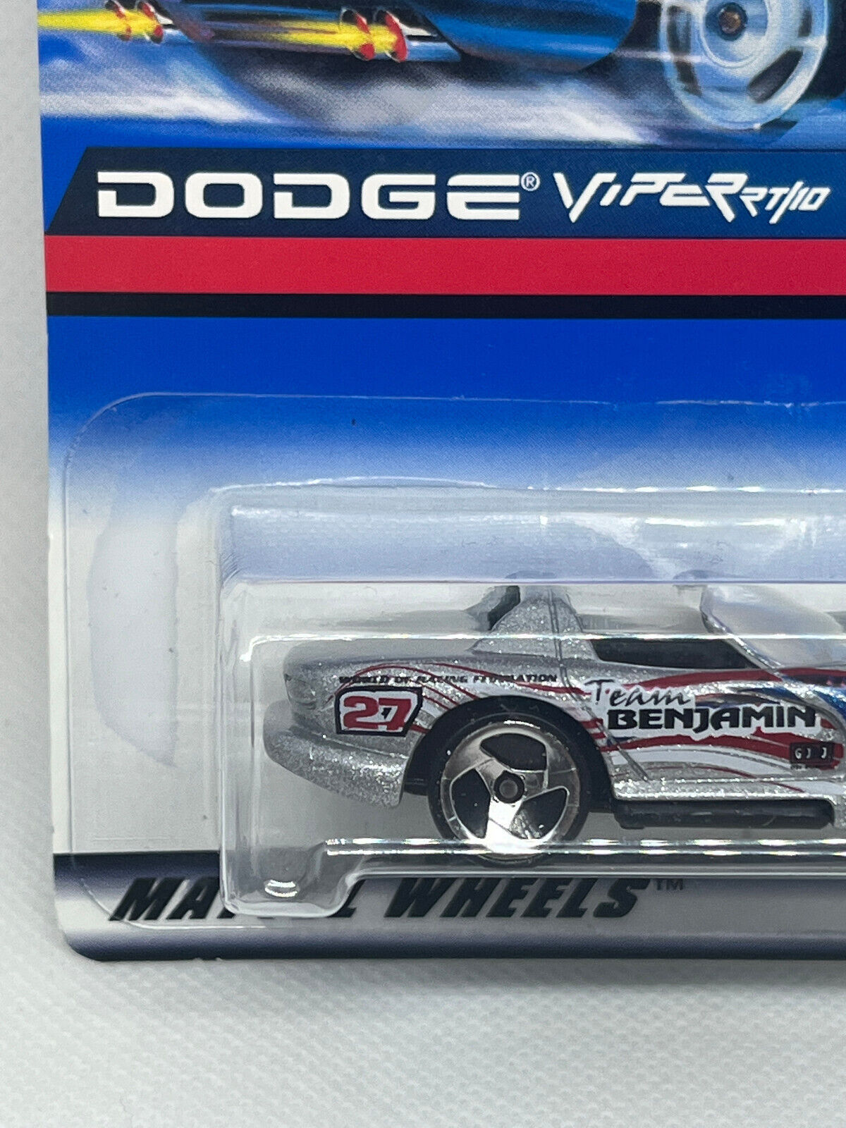 1999 Hot Wheels Team Benjamin #27 Dodge Viper RT/10 NIP