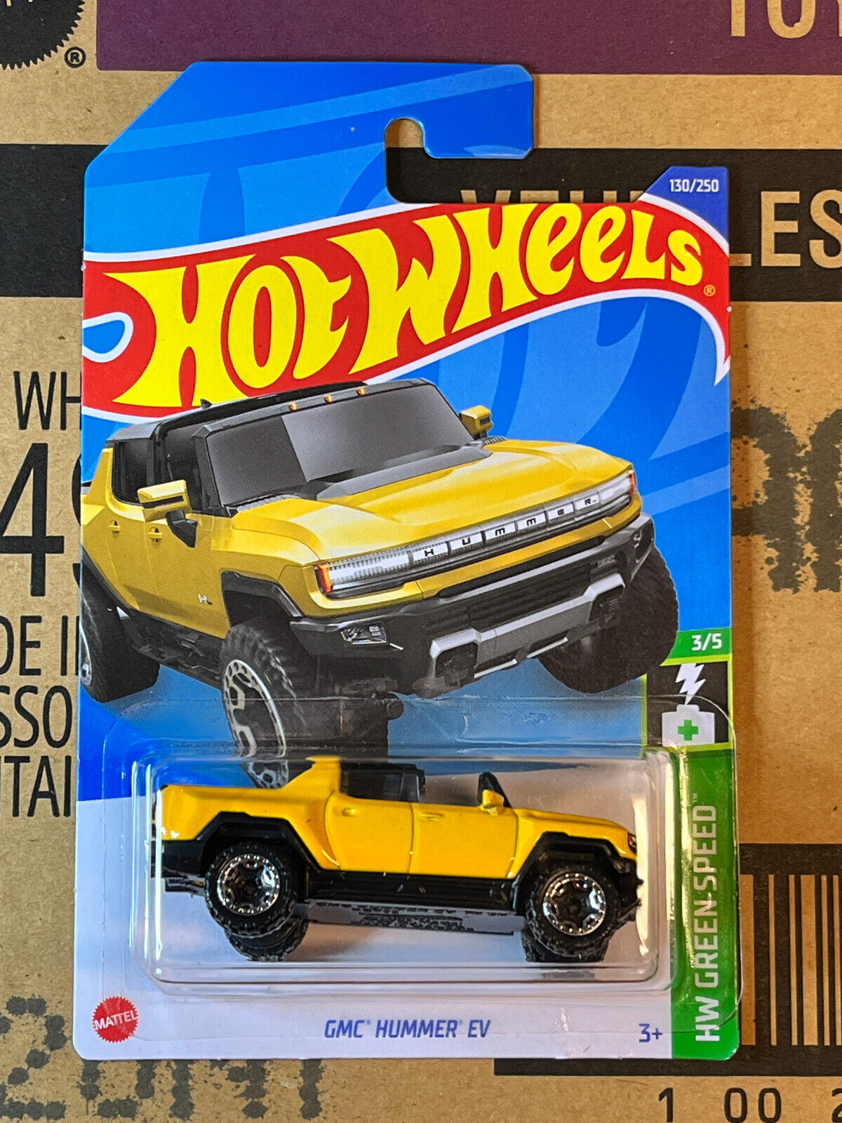 2022 Hot Wheels HW Green Speed #3/5 GMC Hummer EV #130/250 (Soft 2022 Hot Wheels HW Green Speed #3/5 GMC Hummer EV #130/250 (Soft
