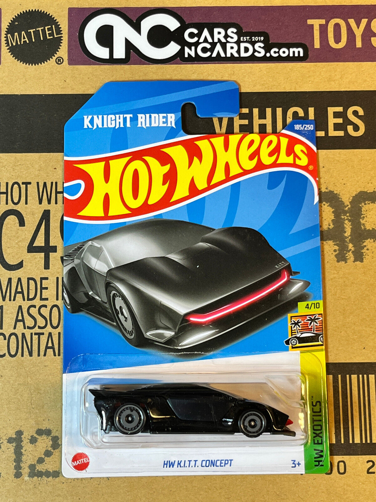2022 Hot Wheels HW Exotics 4 10 HW K.I.T.T. Concept Knight Rider 185 Cars N Cards