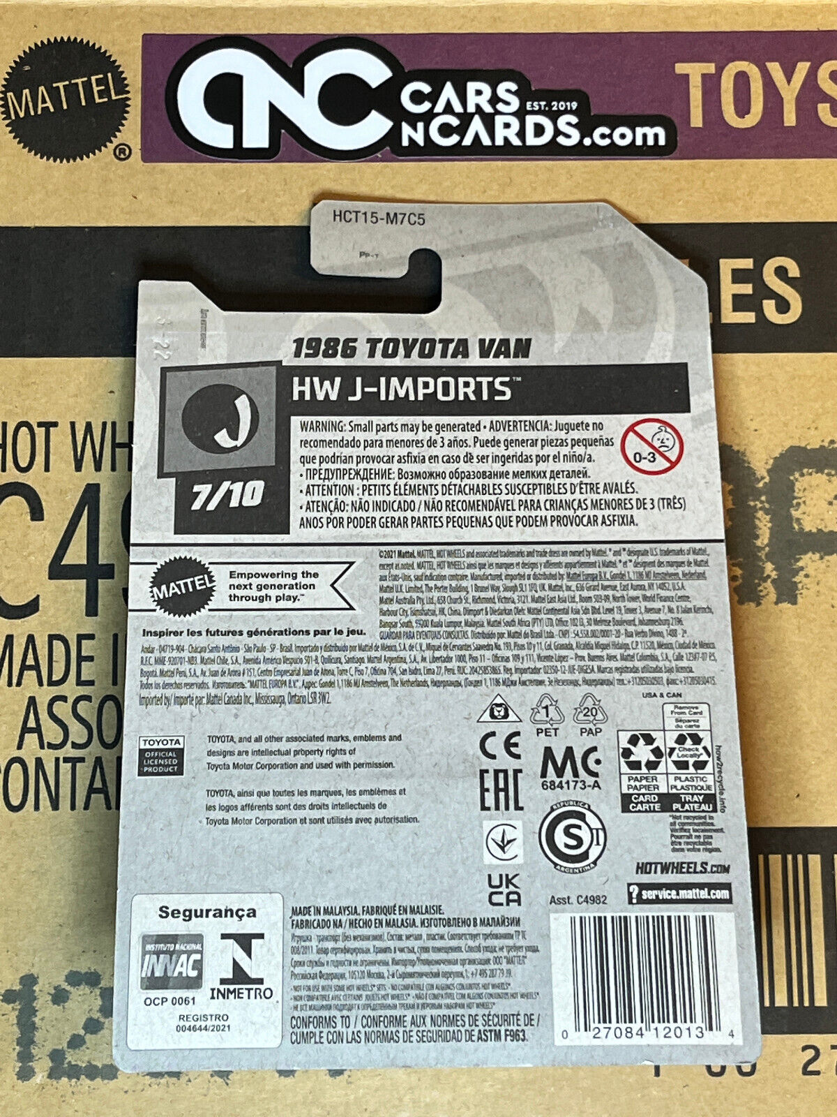 2022 Hot Wheels HW J-Imports #7/10 1986 Toyota Van #173/250 NIP