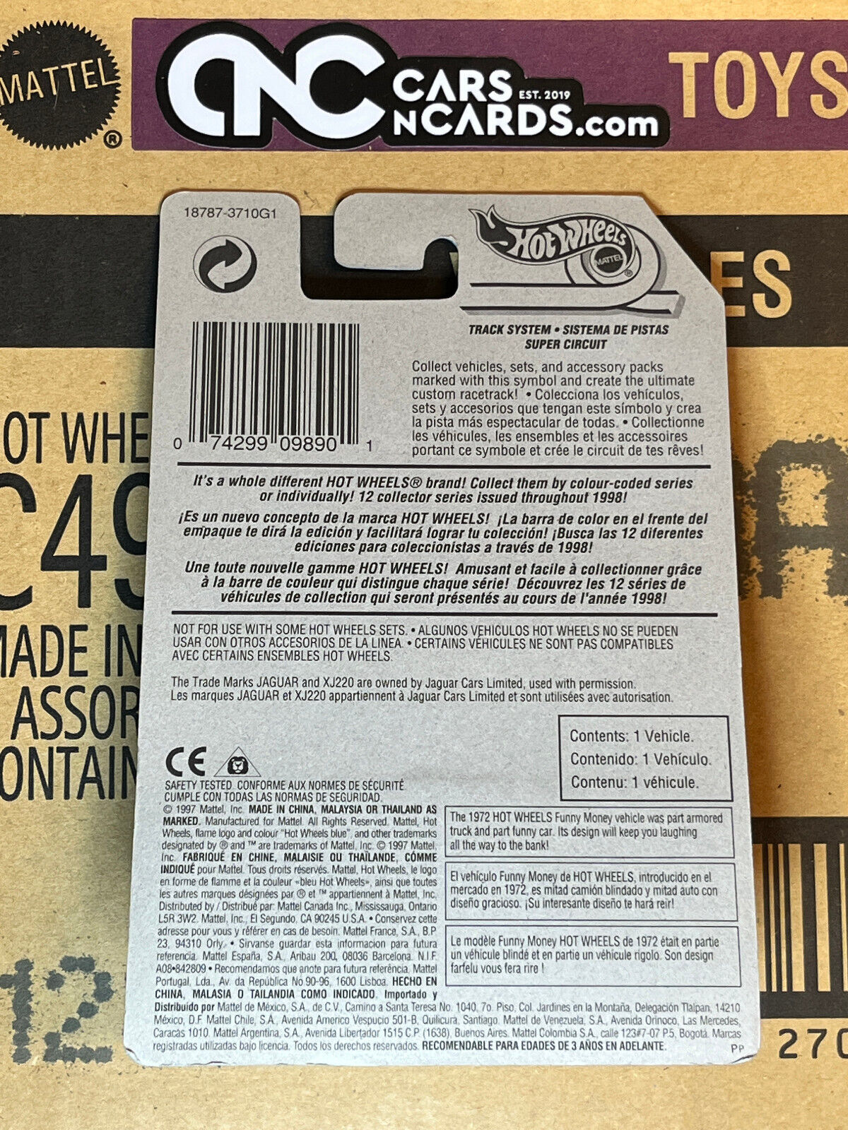 1998 Hot Wheels Dash 4 Cash #1/4 Jaguar XJ220