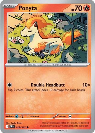 Ponyta 29 - SV10 Destined Rivals Reverse Holofoil