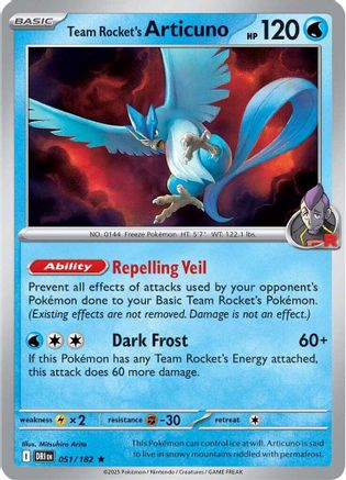 Team Rocket's Articuno 51 - SV10 Destined Rivals Holofoil