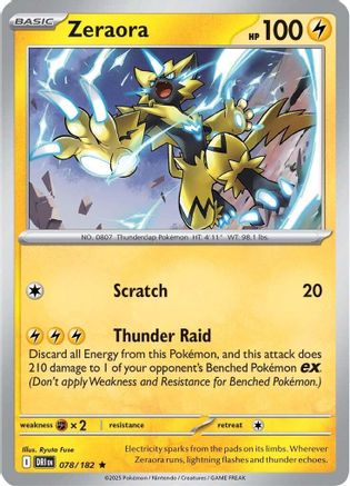 Zeraora 78 - SV10 Destined Rivals Reverse Holofoil