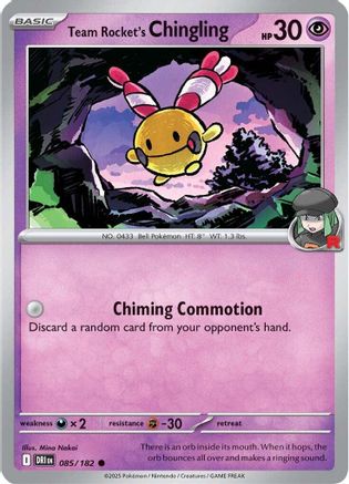 Team Rocket's Chingling 85 - SV10 Destined Rivals Reverse Holofoil