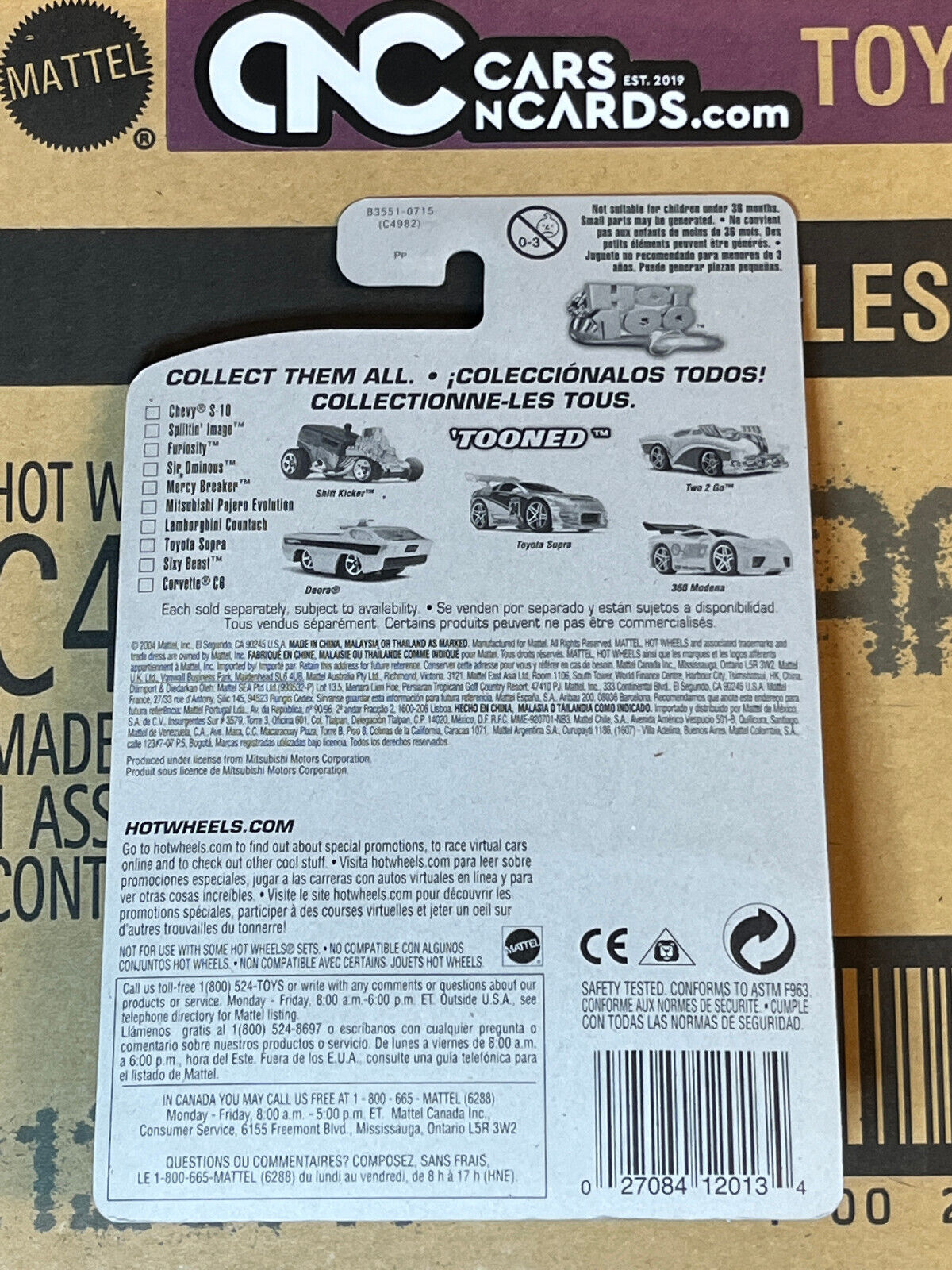2004 Hot Wheels First Editions #54/100 'Tooned' Mitsubishi Pajero Evolution NIP