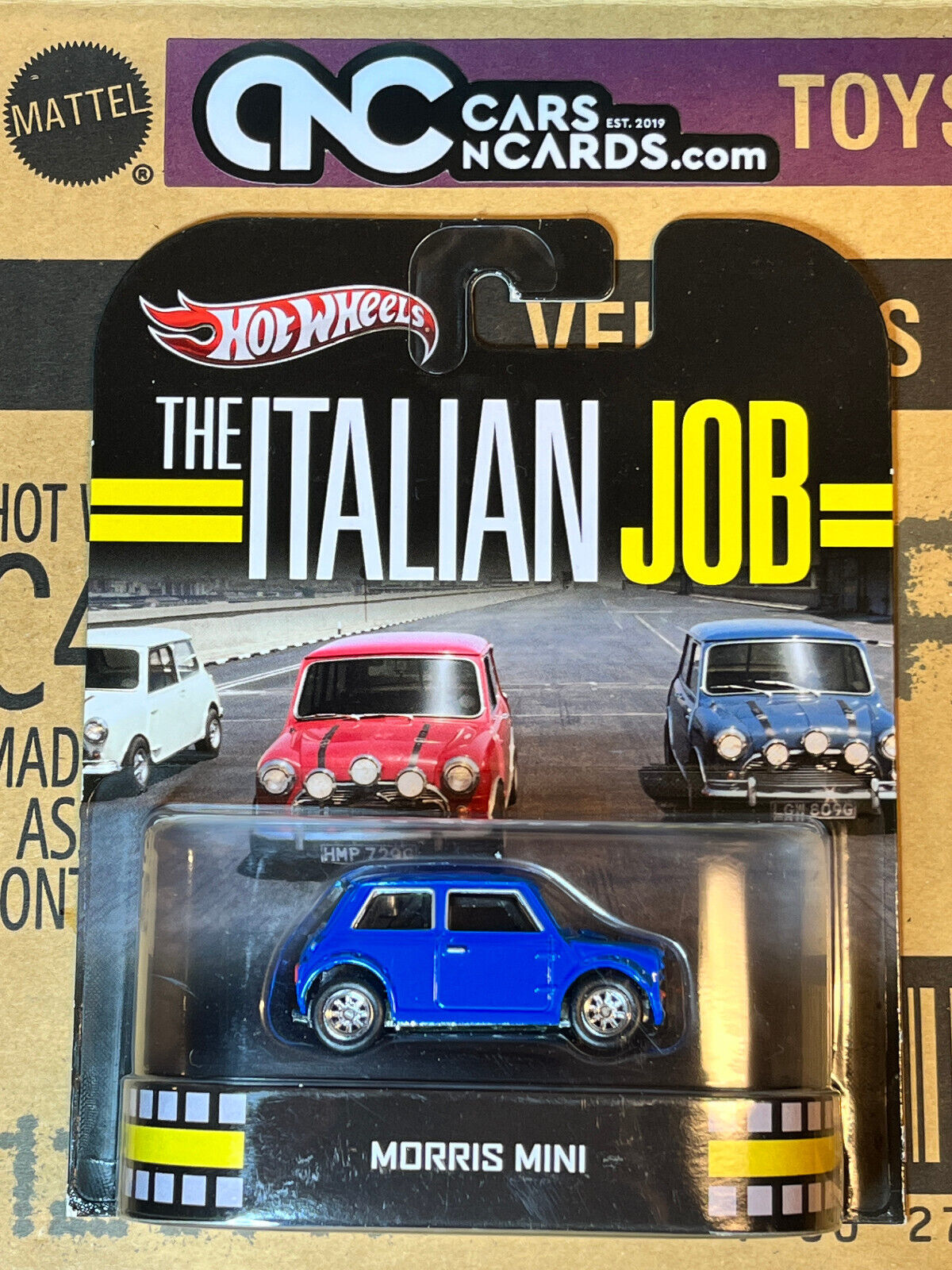 2013 Hot Wheels Retro Entertainment The Italian Job Morris Mini Blue W/Protector