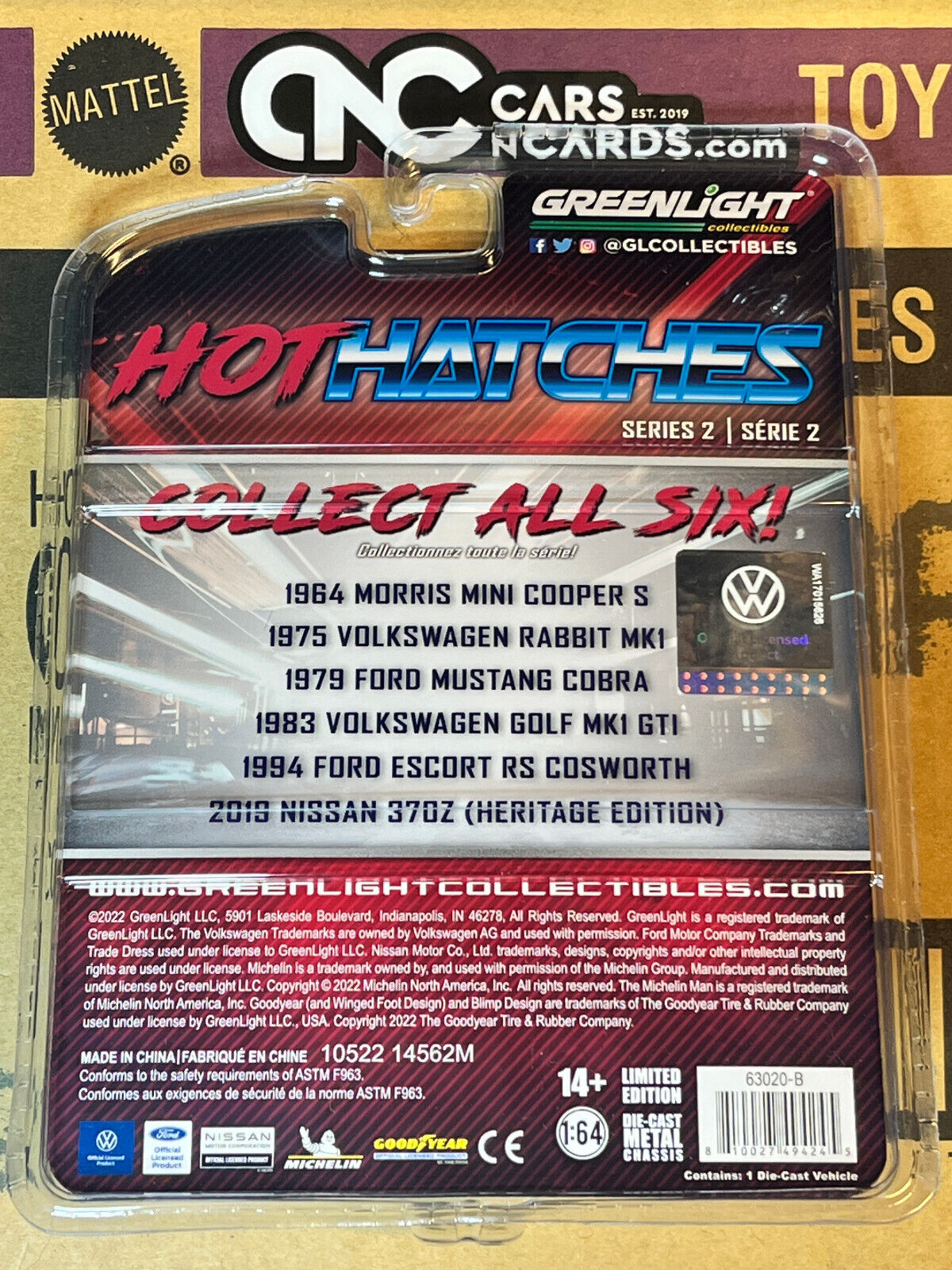 2022 Greenlight Hot Hatches Series 2 1975 Volkswagen Rabbit MK1