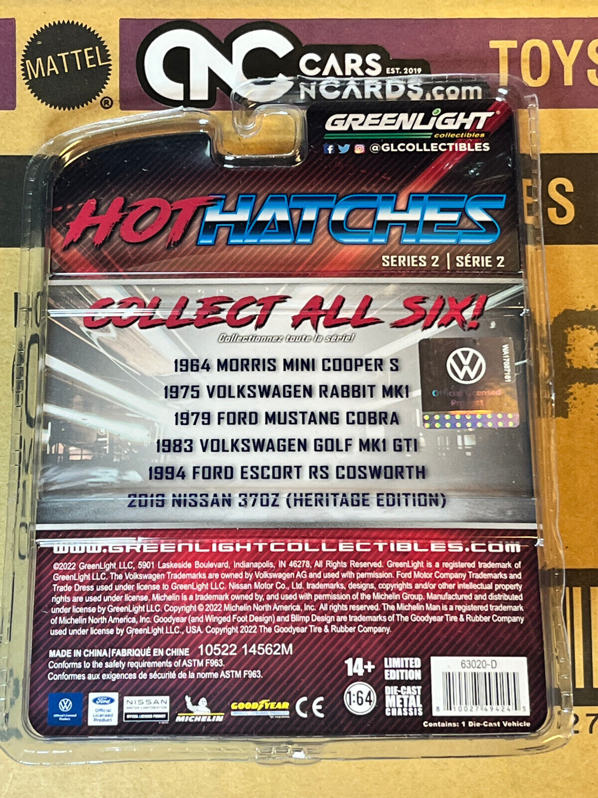 2022 Greenlight Hot Hatches Series 2 1983 Volkswagen Golf MK1 GTI