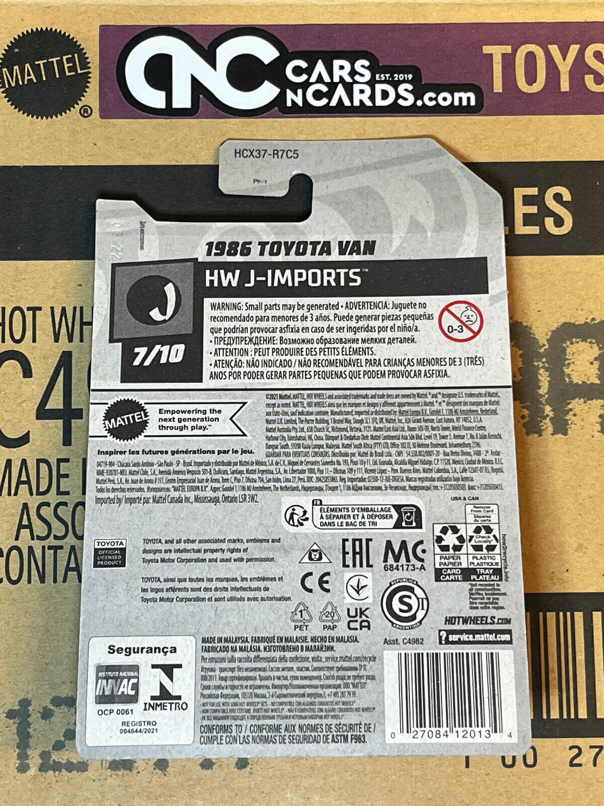 2022 Hot Wheels HW J-Imports #7/10 1986 Toyota Van #173/250 Blue NIP