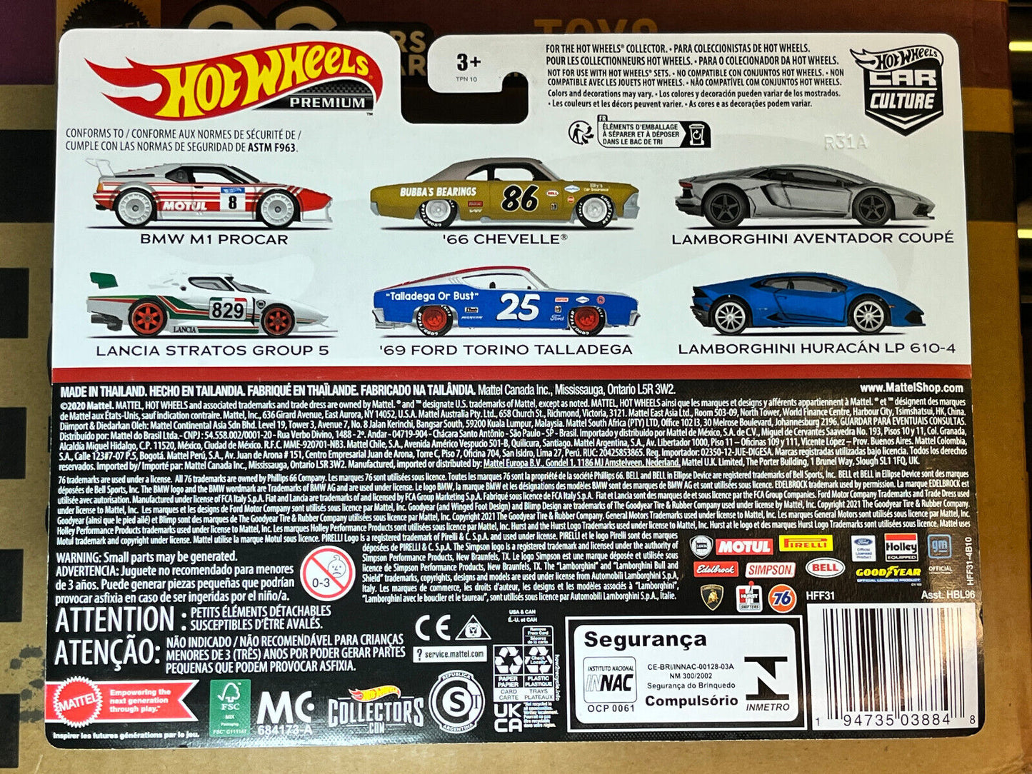 2022 Hot Wheels Premium Car Culture '69 Ford Torino & '66 Chevelle 2 Pack