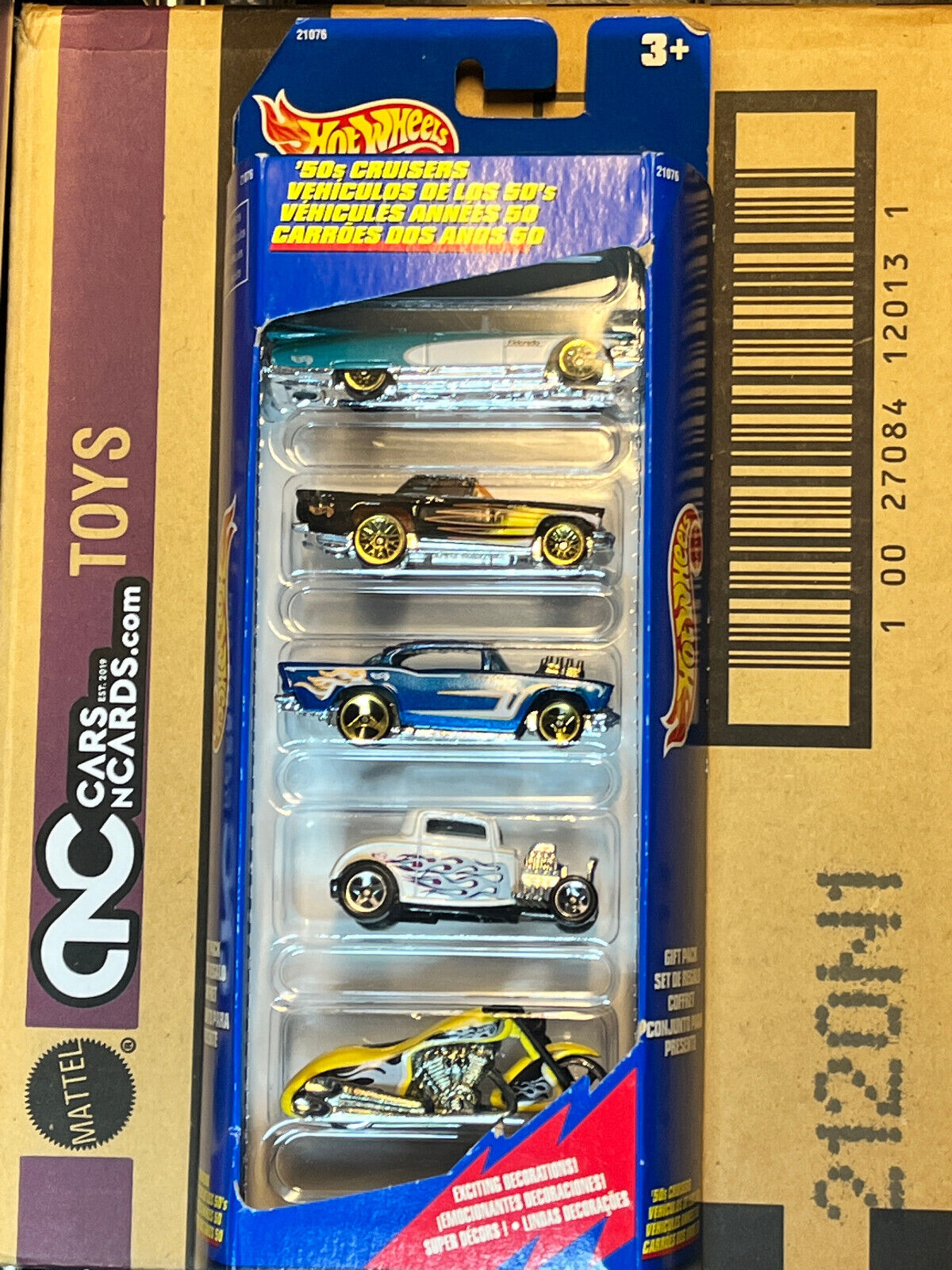 1998 Hot Wheels '50's Cruisers Cadillac/ T-Bird/ Chevy/ '32 Ford NIP