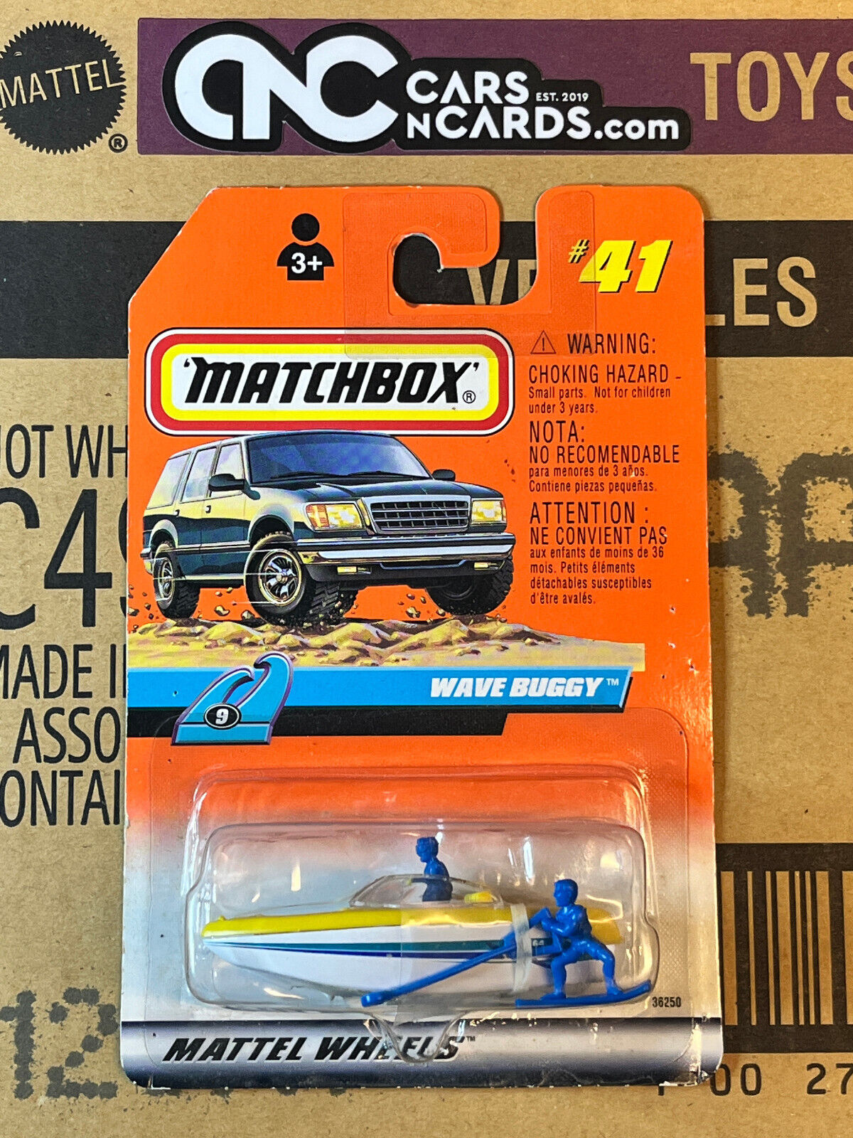 1998 Matchbox Collector #41 Wave Buggy (Card Damage)